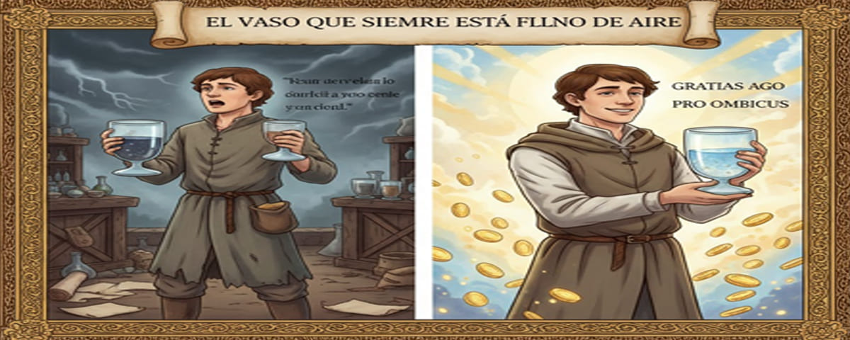 Imagen destacada del artículo sobre El Vaso que Siempre Está Lleno de Aire